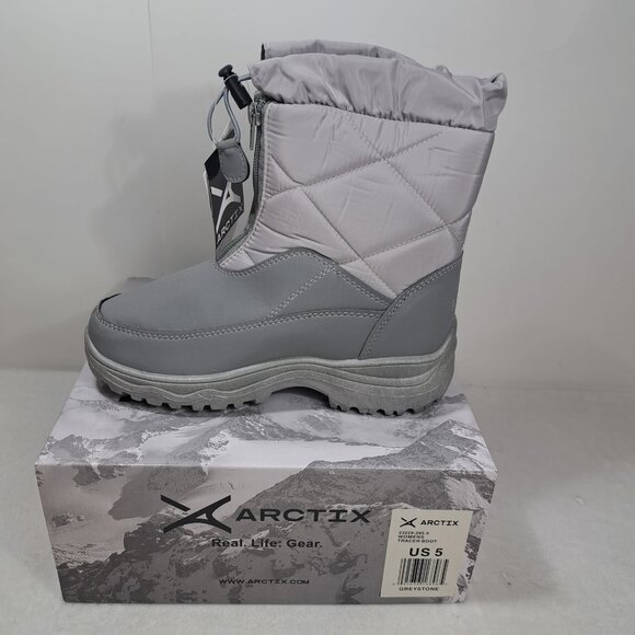Arctix Women US 5 Tracer Winter Boot Greystone Water Resistant Insulated Warmth - Picture 2 of 9